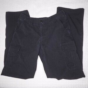 Under Armour Storm Men's Loose Fit Cargo Pants Size 32x34 Black Zip Pockets